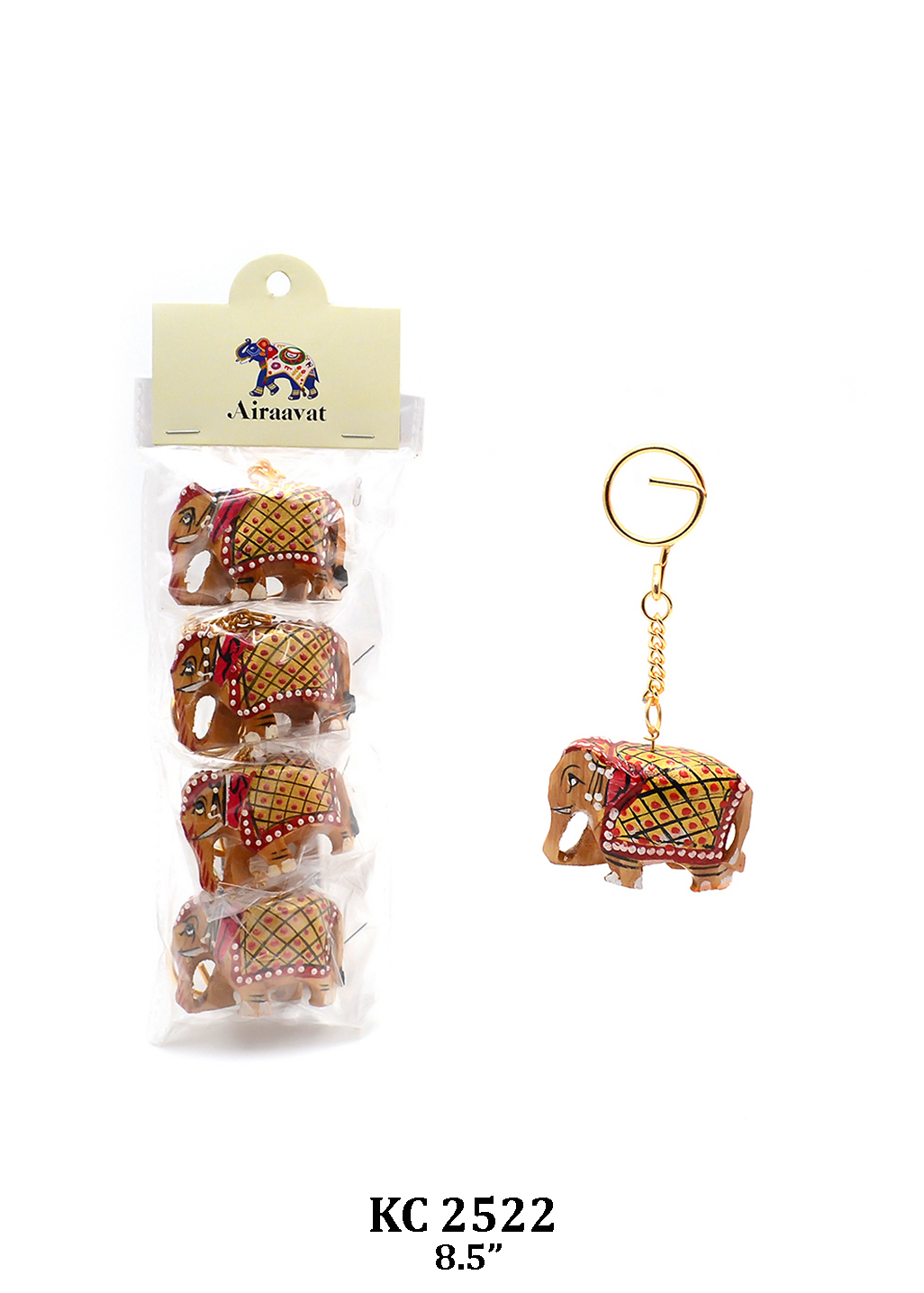 WP Elephant Keychain Set of 4